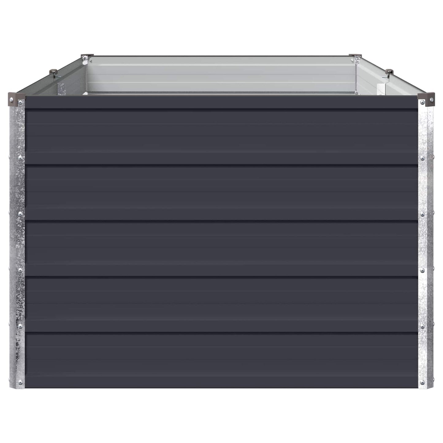 vidaXL Raised Garden Bed Anthracite 160 x 80 x 55 cm cold-rolled steel