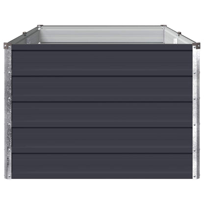 vidaXL Raised Garden Bed Anthracite 160 x 80 x 55 cm cold-rolled steel