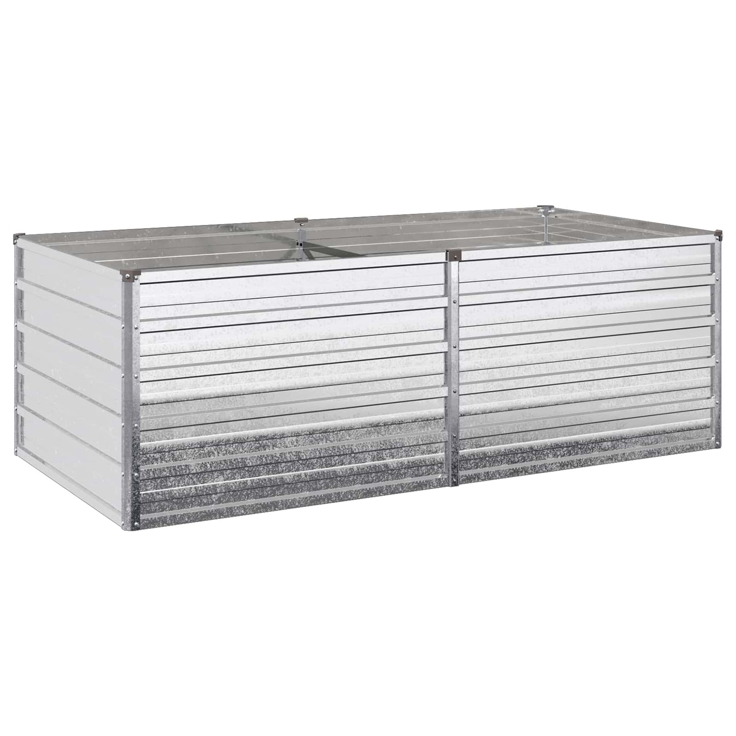vidaXL Raised Garden Bed Silver 160 x 80 x 55 cm galvanized