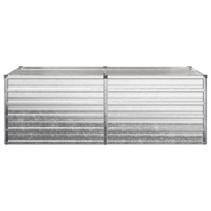 vidaXL Raised Garden Bed Silver 160 x 80 x 55 cm galvanized