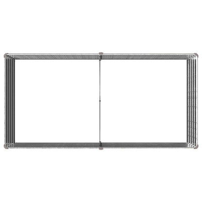 vidaXL Raised Garden Bed Silver 160 x 80 x 55 cm galvanized