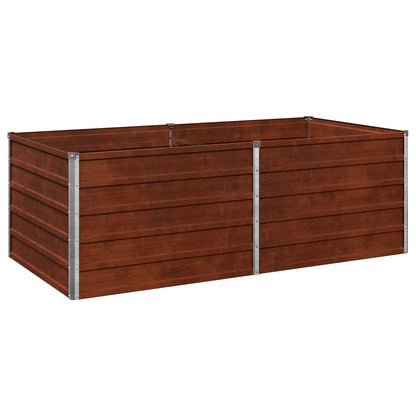 vidaXL Raised Garden Bed Rusty 160 x 80 x 55 cm corton