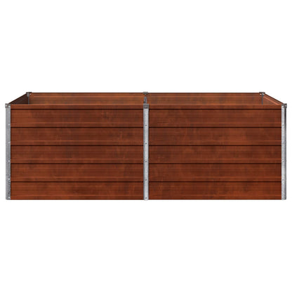 vidaXL Raised Garden Bed Rusty 160 x 80 x 55 cm corton