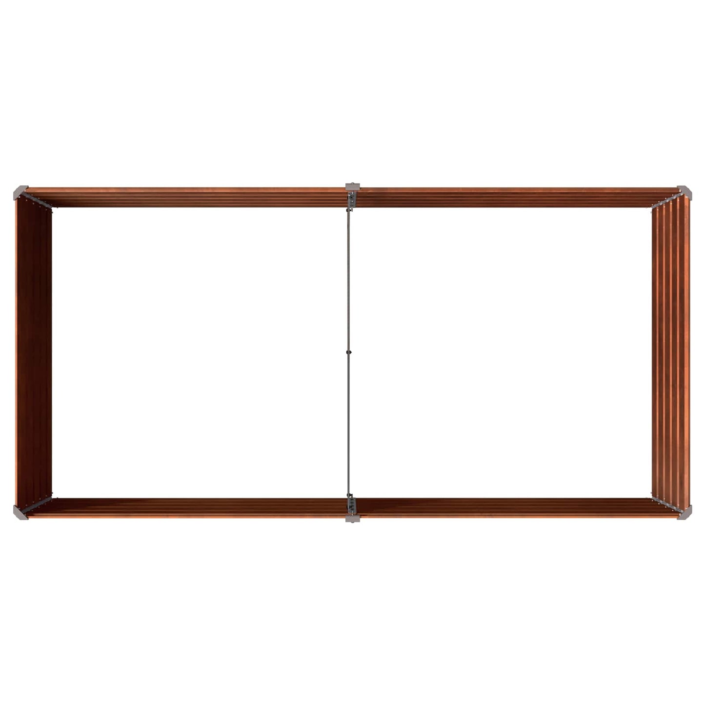 vidaXL Raised Garden Bed Rusty 160 x 80 x 55 cm corton