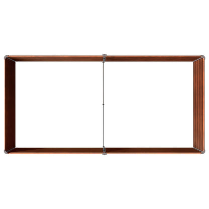 vidaXL Raised Garden Bed Rusty 160 x 80 x 55 cm corton