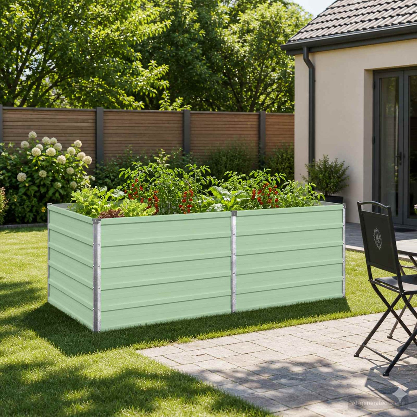 vidaXL Raised Garden Bed Pastel Green 160 x 80 x 55 cm