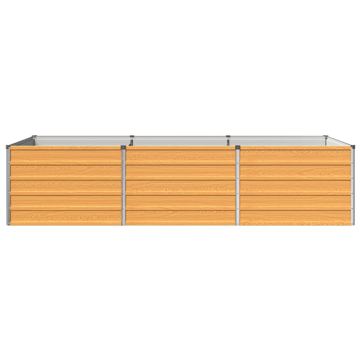 vidaXL Raised Garden Bed Natural 240 x 80 x 55 cm cold-rolled steel