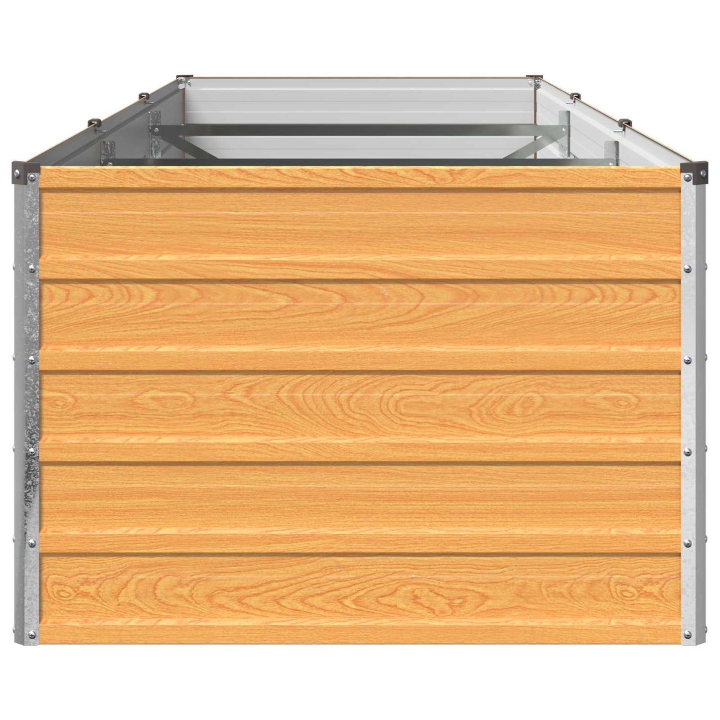 vidaXL Raised Garden Bed Natural 240 x 80 x 55 cm cold-rolled steel