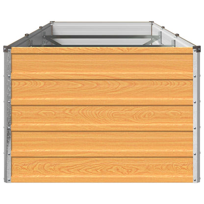 vidaXL Raised Garden Bed Natural 240 x 80 x 55 cm cold-rolled steel