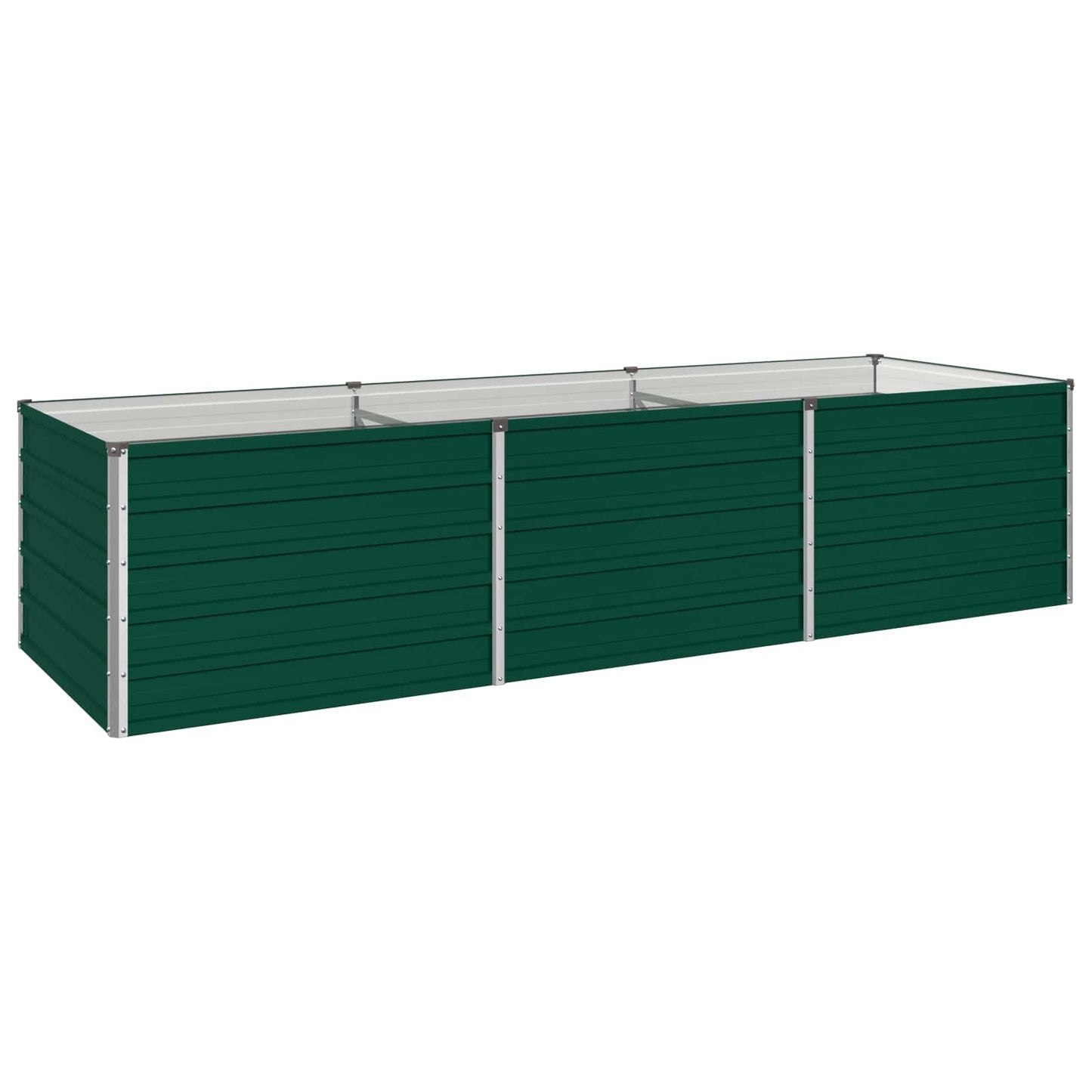 vidaXL Raised Garden Bed Green 240 x 80 x 55 cm cold-rolled steeel