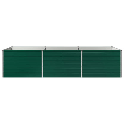 vidaXL Raised Garden Bed Green 240 x 80 x 55 cm cold-rolled steeel