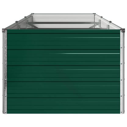 vidaXL Raised Garden Bed Green 240 x 80 x 55 cm cold-rolled steeel