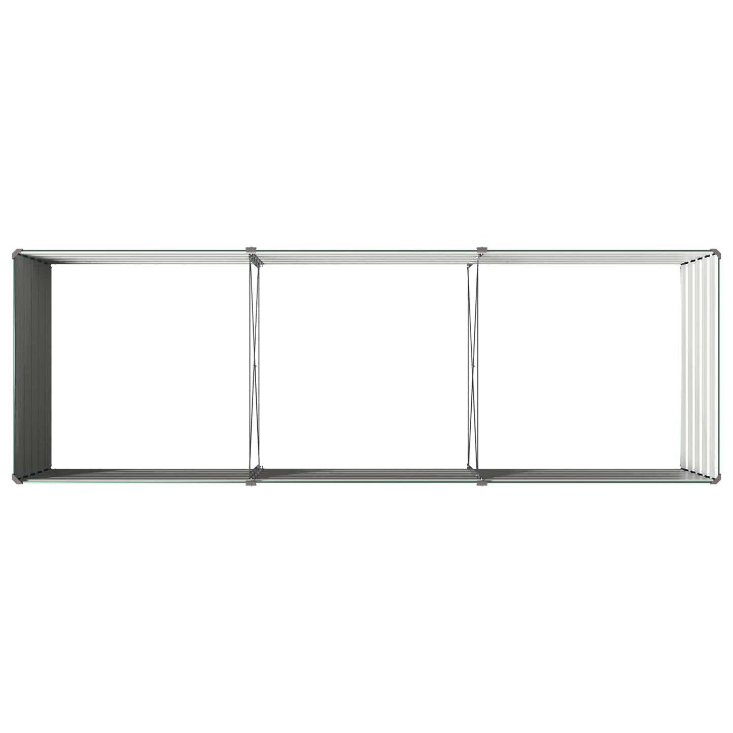 vidaXL Raised Garden Bed Green 240 x 80 x 55 cm cold-rolled steeel