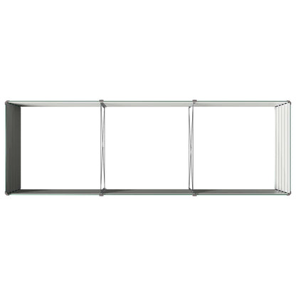 vidaXL Raised Garden Bed Green 240 x 80 x 55 cm cold-rolled steeel