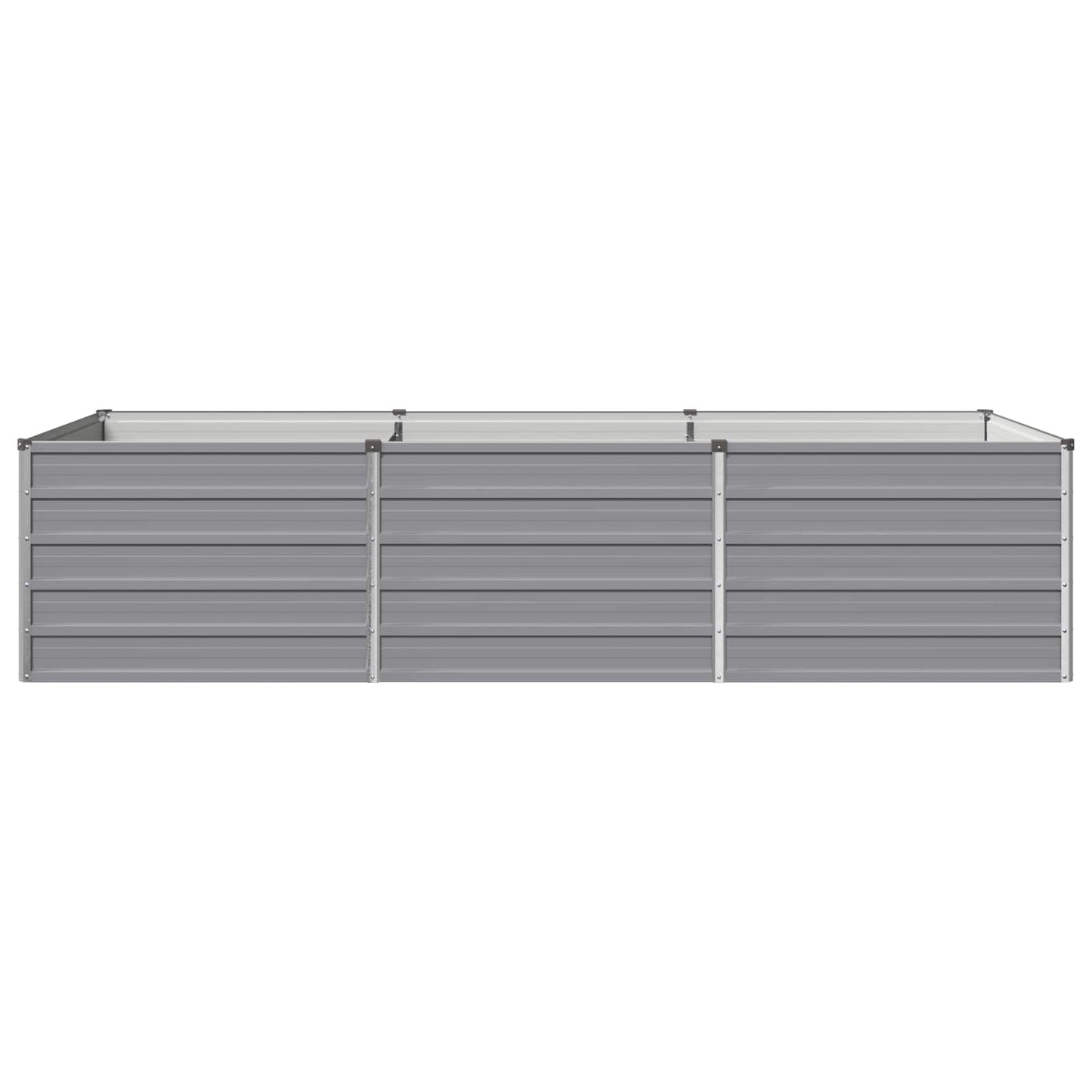 vidaXL Raised Garden Bed Grey 240 x 80 x 55 cm cold-rolled steel
