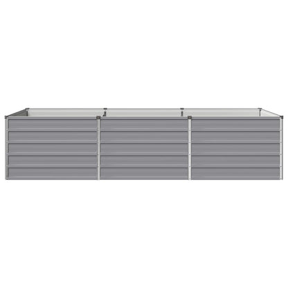 vidaXL Raised Garden Bed Grey 240 x 80 x 55 cm cold-rolled steel