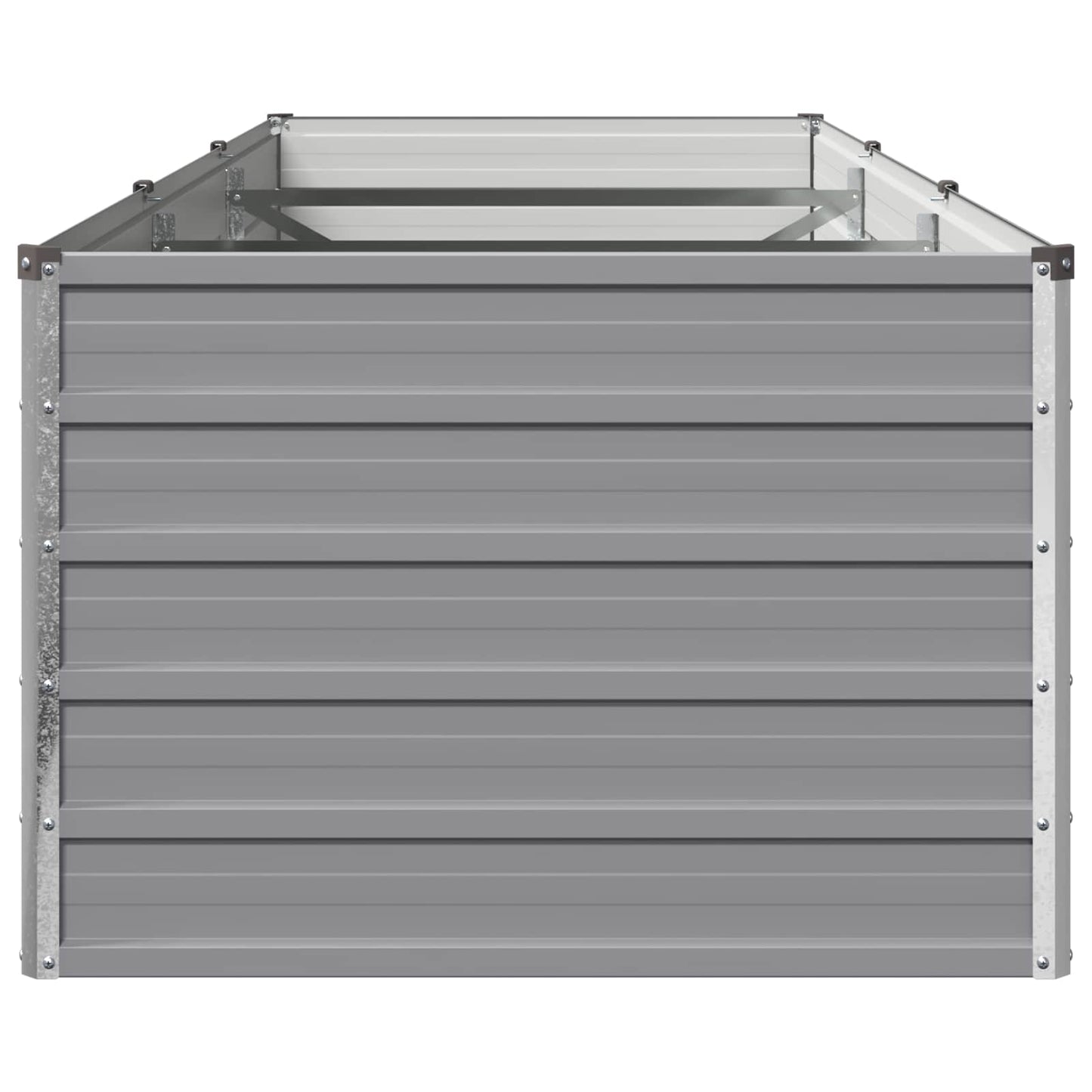 vidaXL Raised Garden Bed Grey 240 x 80 x 55 cm cold-rolled steel
