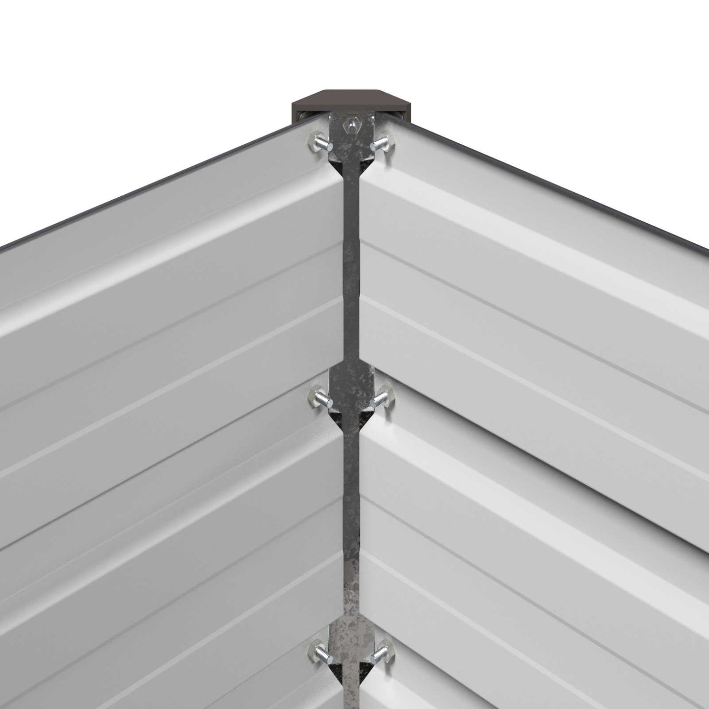 vidaXL Raised Garden Bed Anthracite 240 x 80 x 55 cm cold-rolled steel