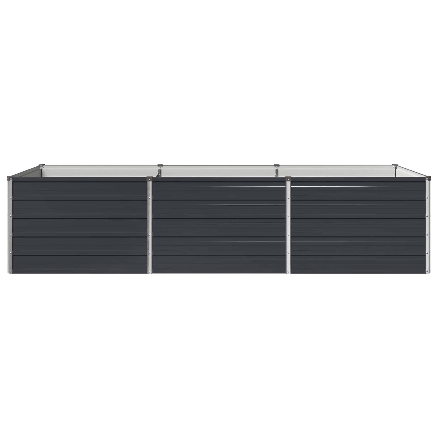vidaXL Raised Garden Bed Anthracite 240 x 80 x 55 cm cold-rolled steel
