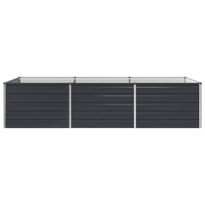 vidaXL Raised Garden Bed Anthracite 240 x 80 x 55 cm cold-rolled steel