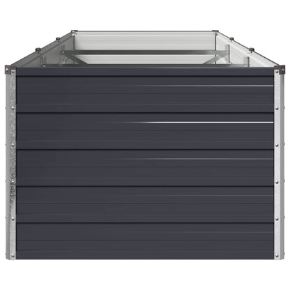vidaXL Raised Garden Bed Anthracite 240 x 80 x 55 cm cold-rolled steel