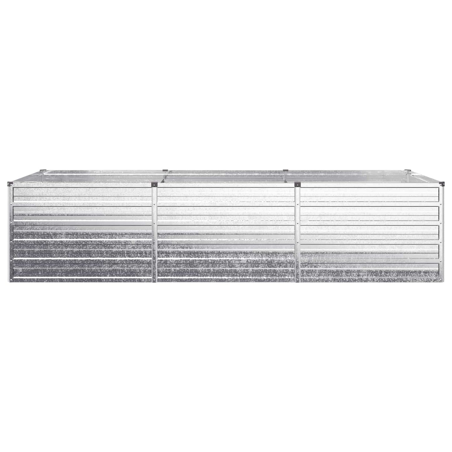 vidaXL Raised Garden Bed Silver 240 x 80 x 55 cm galvanized