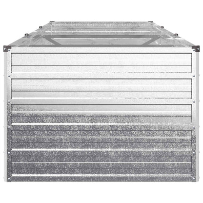 vidaXL Raised Garden Bed Silver 240 x 80 x 55 cm galvanized