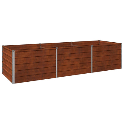vidaXL Raised Garden Bed Rusty 240 x 80 x 55 cm corton