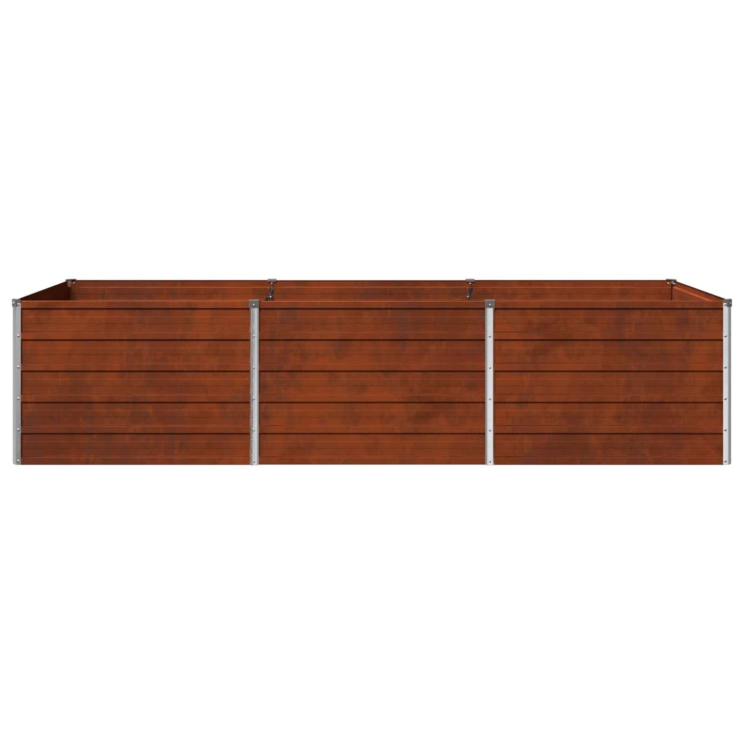 vidaXL Raised Garden Bed Rusty 240 x 80 x 55 cm corton