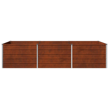 vidaXL Raised Garden Bed Rusty 240 x 80 x 55 cm corton