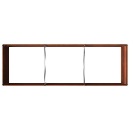 vidaXL Raised Garden Bed Rusty 240 x 80 x 55 cm corton