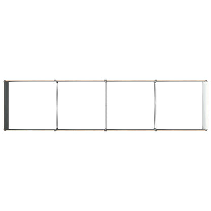 vidaXL Raised Garden Bed Wood Brown 320 x 80 x 55 cm cold-rolled steel
