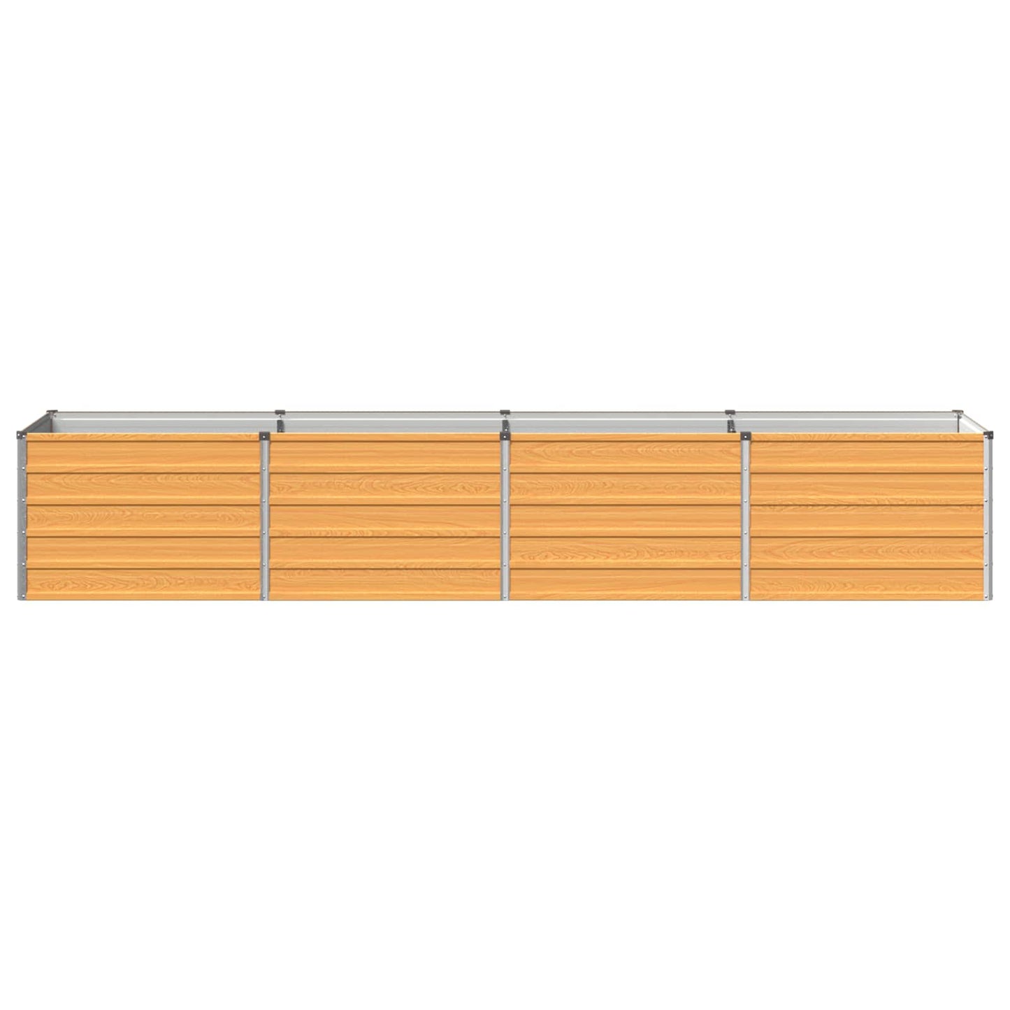 vidaXL Raised Garden Bed Natural 320 x 80 x 55 cm cold-rolled steel
