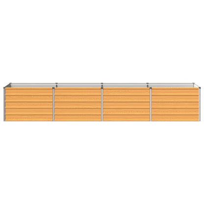 vidaXL Raised Garden Bed Natural 320 x 80 x 55 cm cold-rolled steel