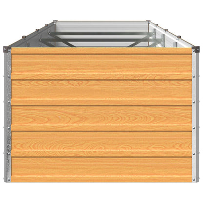 vidaXL Raised Garden Bed Natural 320 x 80 x 55 cm cold-rolled steel