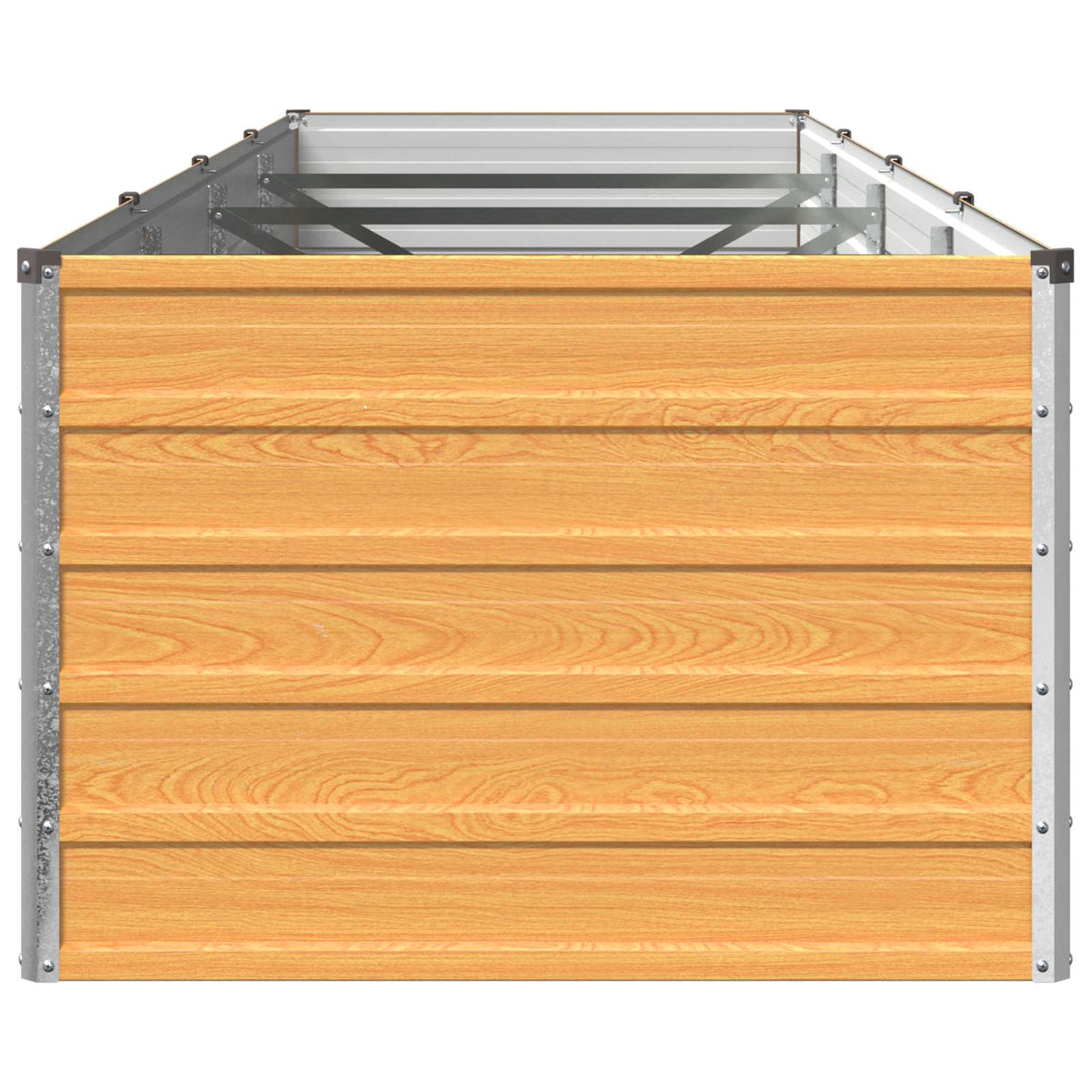 vidaXL Raised Garden Bed Wood Natural 321 x 80 x 55 cm