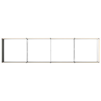 vidaXL Raised Garden Bed Natural 320 x 80 x 55 cm cold-rolled steel