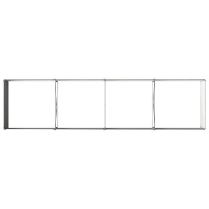 vidaXL Raised Garden Bed Black 320 x 80 x 55 cm cold-rolled steel