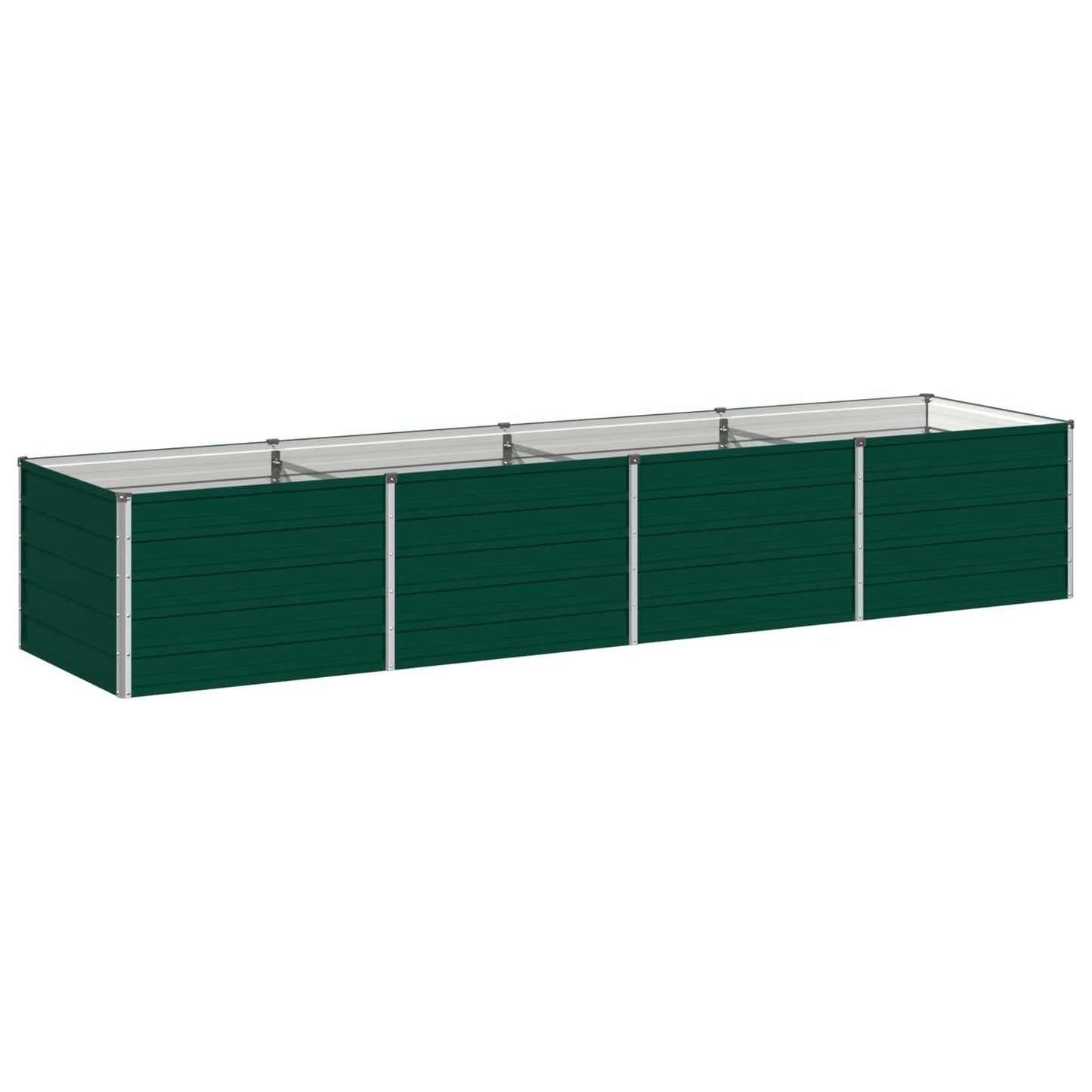 vidaXL Raised Garden Bed Green 320 x 80 x 55 cm cold-rolled steeel