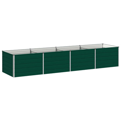 vidaXL Raised Garden Bed Green 320 x 80 x 55 cm cold-rolled steeel