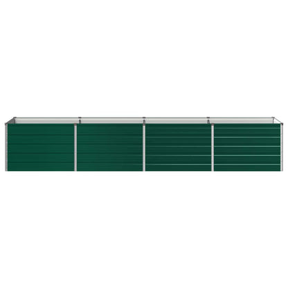vidaXL Raised Garden Bed Green 320 x 80 x 55 cm cold-rolled steeel