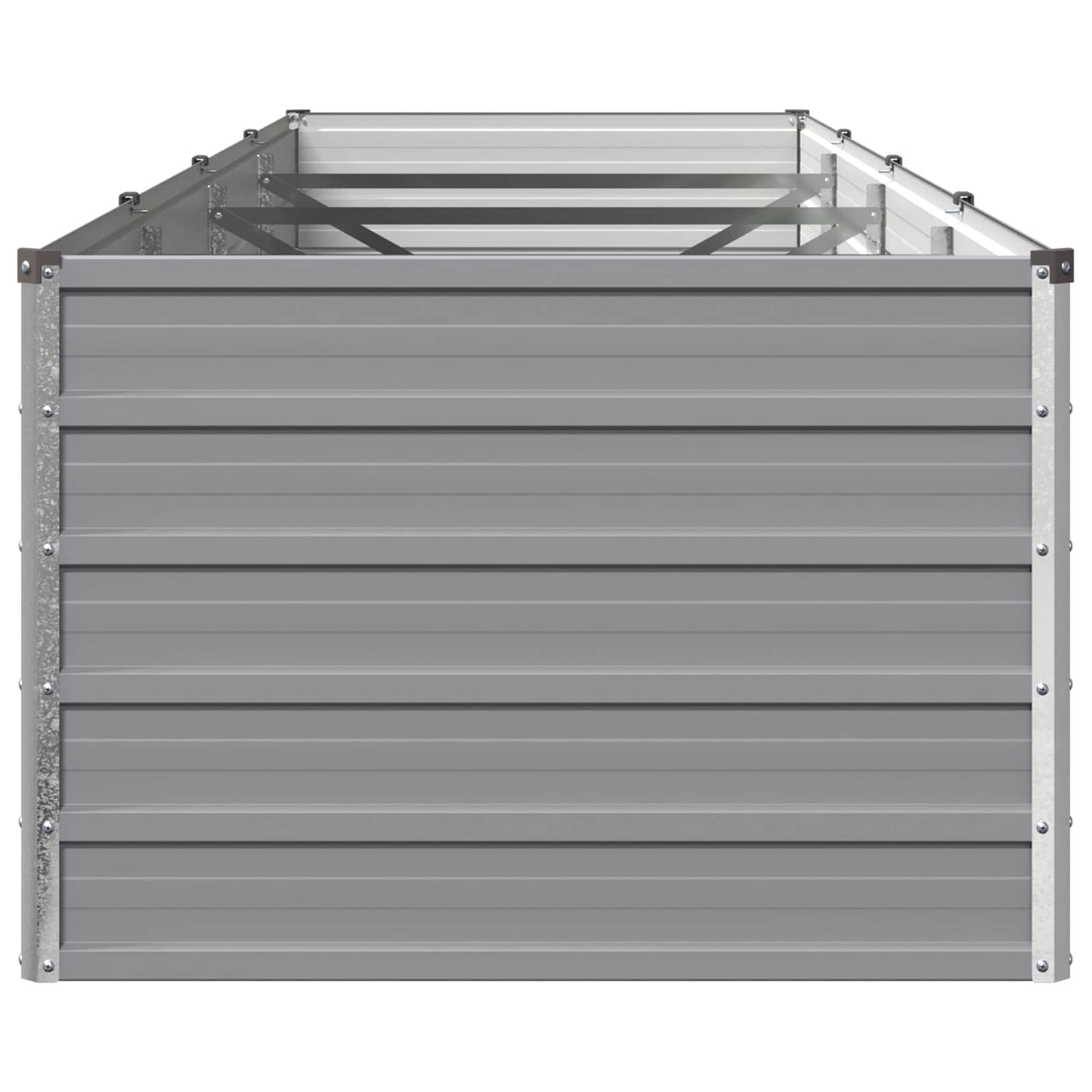 vidaXL Raised Garden Bed Grey 320 x 80 x 55 cm cold-rolled steel