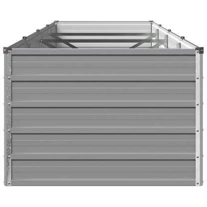 vidaXL Raised Garden Bed Grey 320 x 80 x 55 cm cold-rolled steel