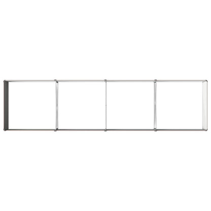 vidaXL Raised Garden Bed Brown 320 x 80 x 55 cm cold-rolled steel