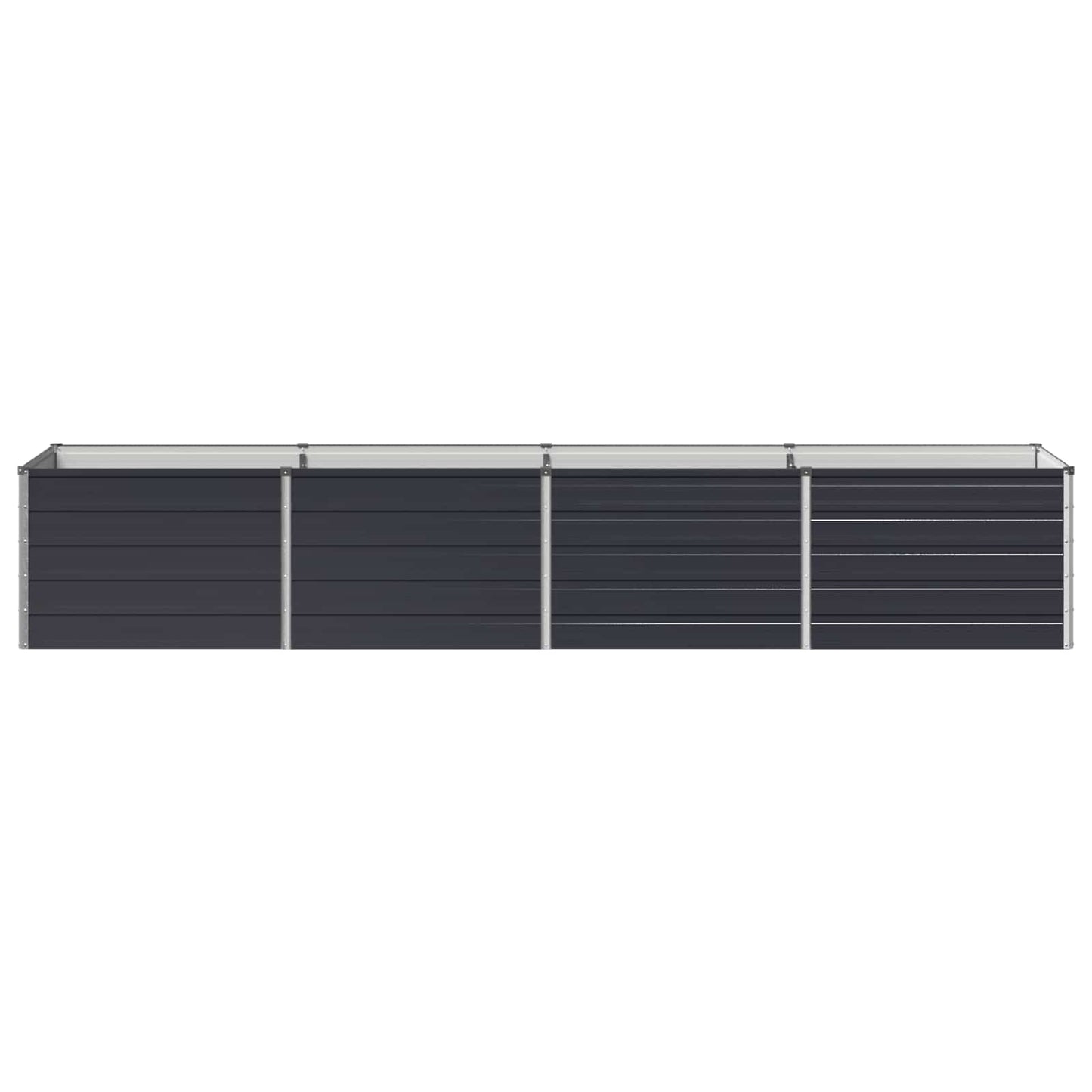 vidaXL Raised Garden Bed Anthracite 320 x 80 x 55 cm cold-rolled steel