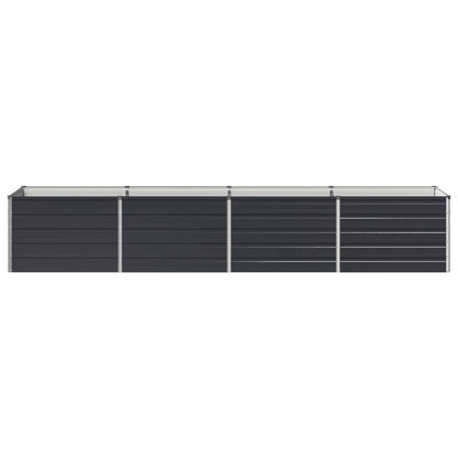 vidaXL Raised Garden Bed Anthracite 320 x 80 x 55 cm cold-rolled steel