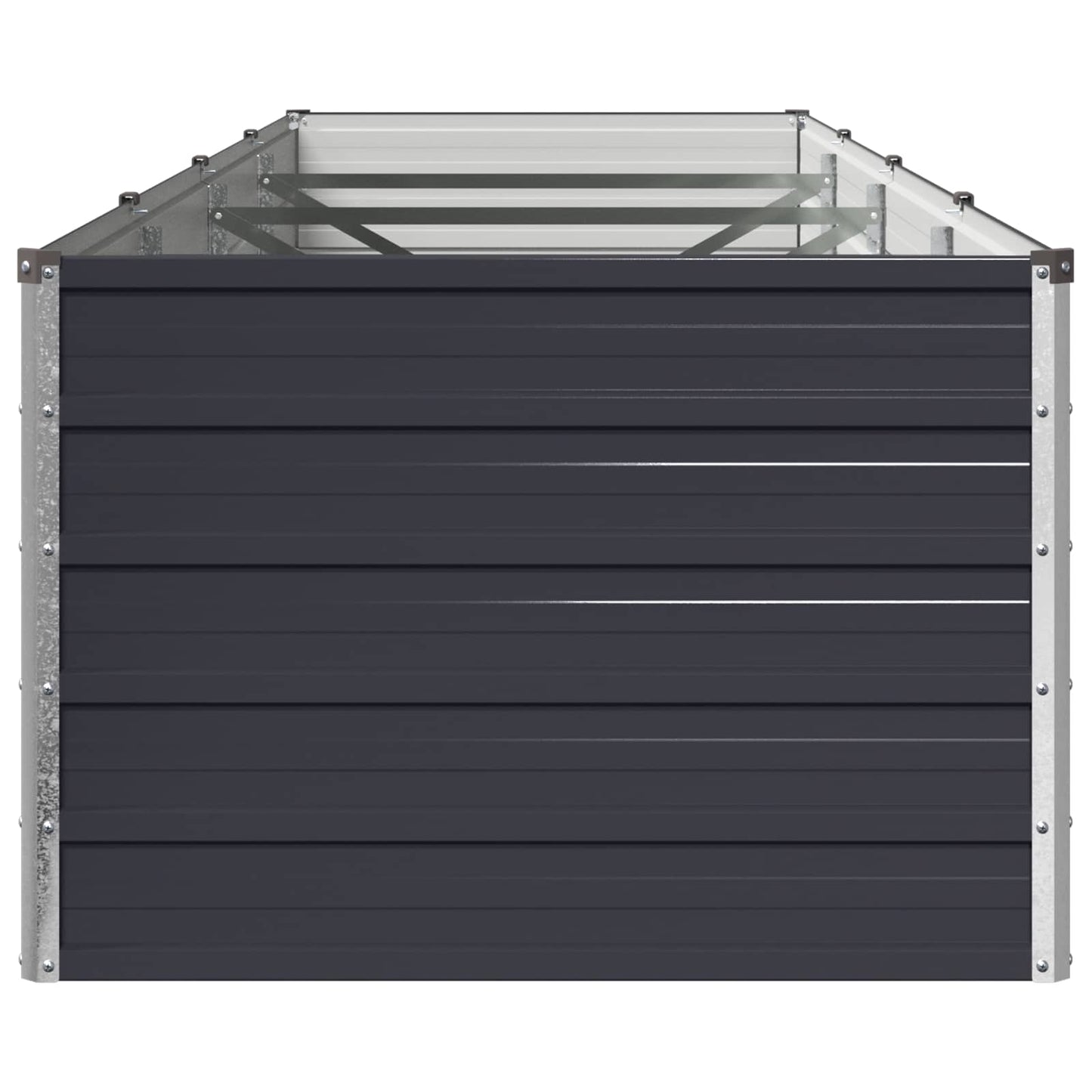 vidaXL Raised Garden Bed Anthracite 320 x 80 x 55 cm cold-rolled steel
