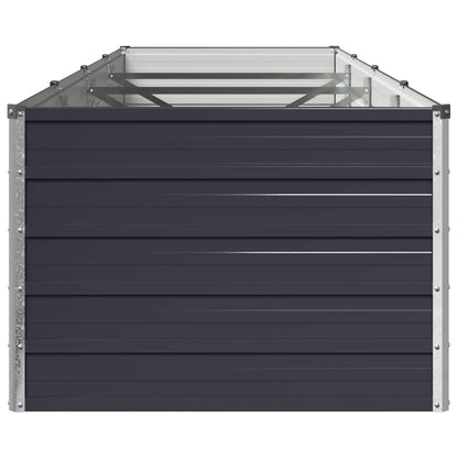 vidaXL Raised Garden Bed Anthracite 320 x 80 x 55 cm cold-rolled steel