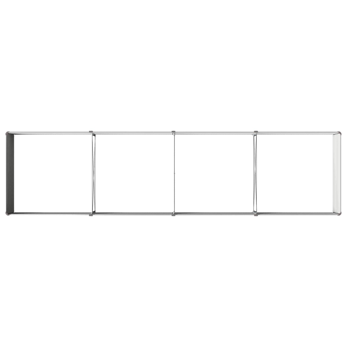 vidaXL Raised Garden Bed Anthracite 321 x 80 x 55 cm Galvanised Steel