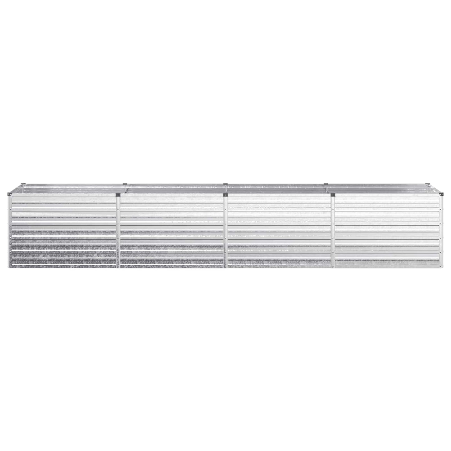 vidaXL Raised Garden Bed Silver 320 x 80 x 55 cm galvanized
